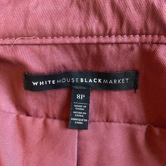 White House Black Market Maroon Utility Jacket - Picture 2 of 13
